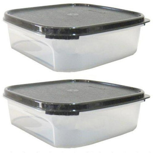 Free Shipping TUPPERWARE Modular Mates Square Seal Lid Cover Black / Red Free Shipping TUPPERWARE Modular Mates Square Seal Lid Cover Black / Red